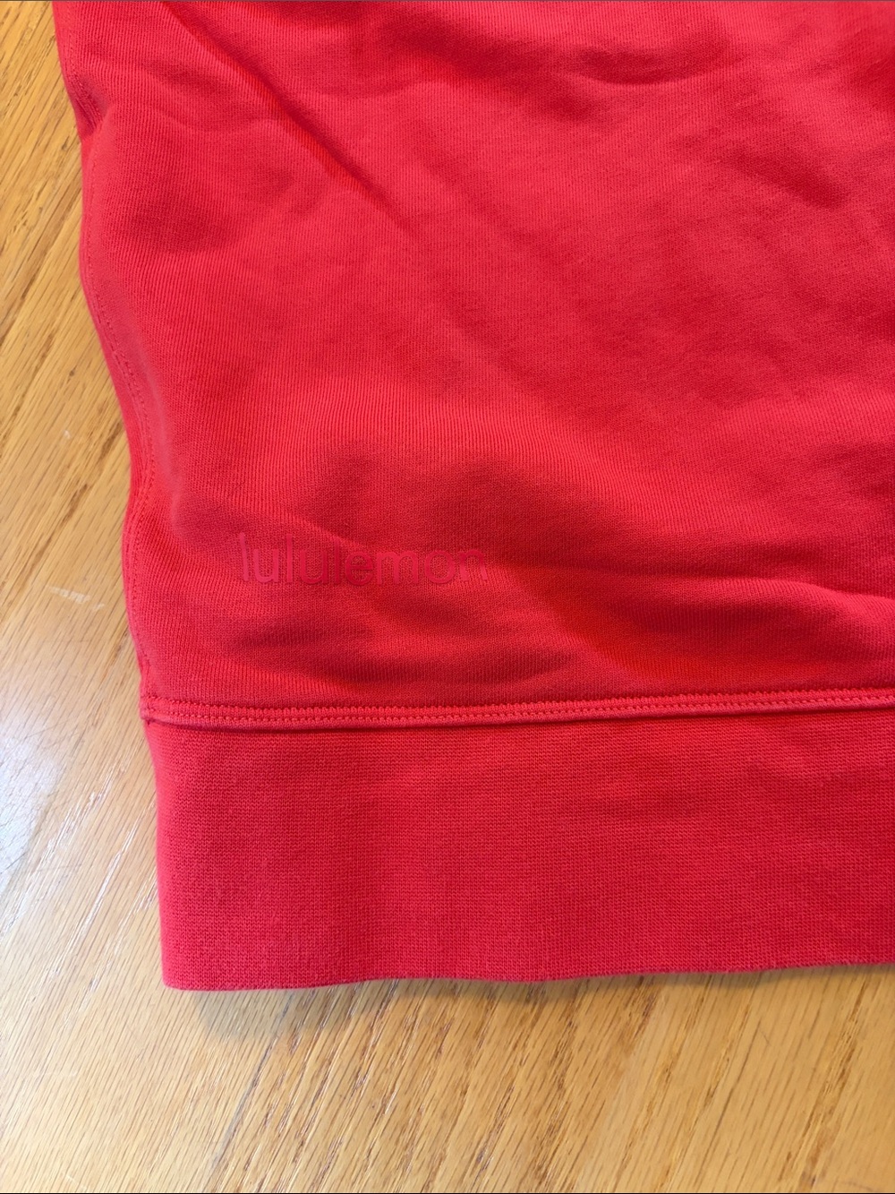 Lululemon Perfectly Oversized Crew sweatshirt Red Size 4 - Picture 4 of 4